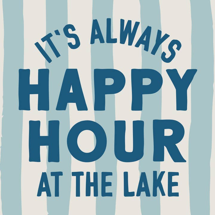 Cocktail Napkins | Happy Hour At the Lake