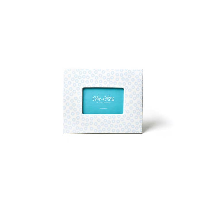 Iris Blue Pip Rectangle Frame