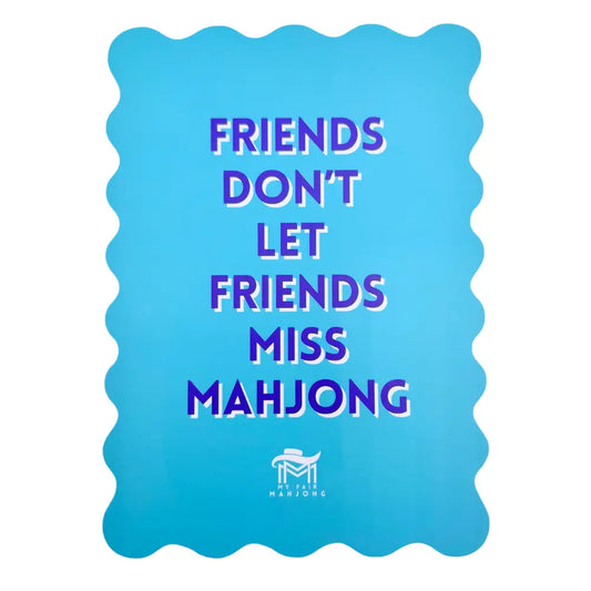 Mahjong Shuffle Card | Blue Friends