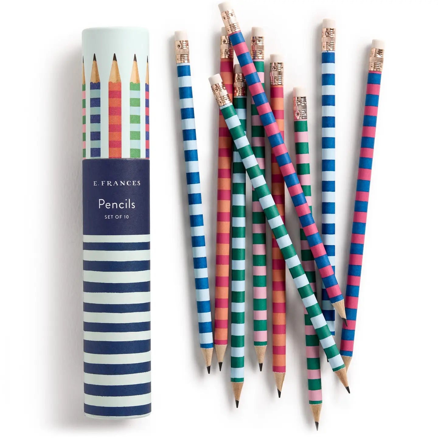 Set of 10 Pencils | Varsity Stripes