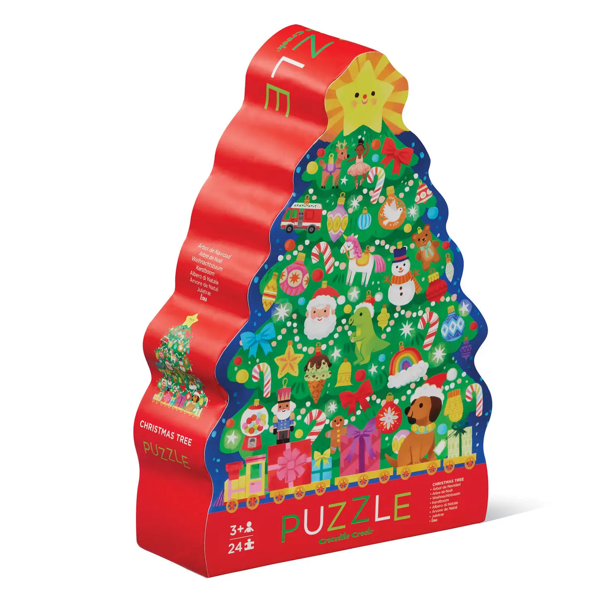 24-Piece Shaped Box Puzzle | Christmas Tree