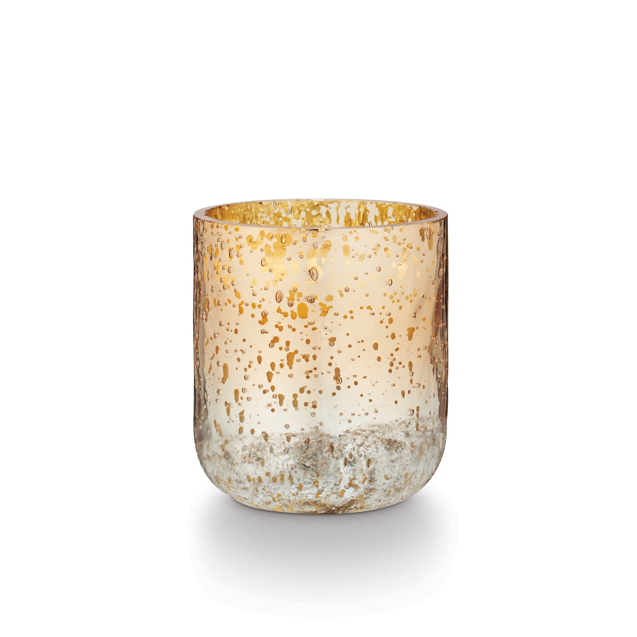 Winter White Radiant Small Glass Candle