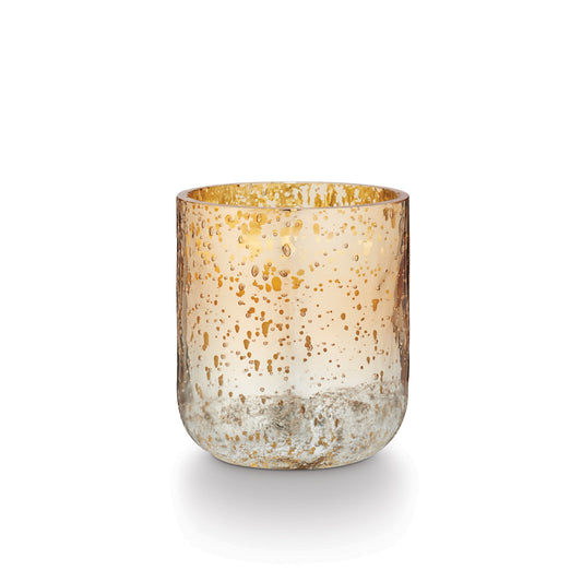 Winter White Radiant Small Glass Candle