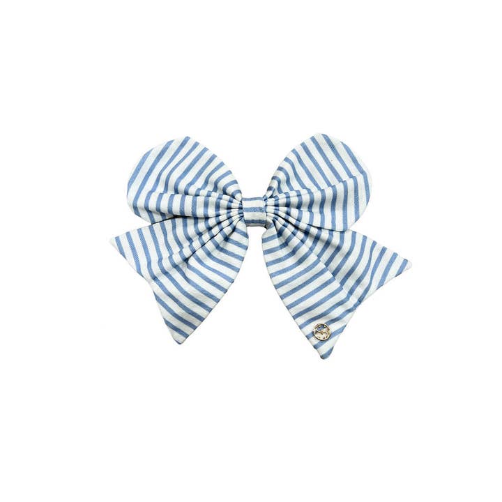 Magnetic Bow | Blue Stripe