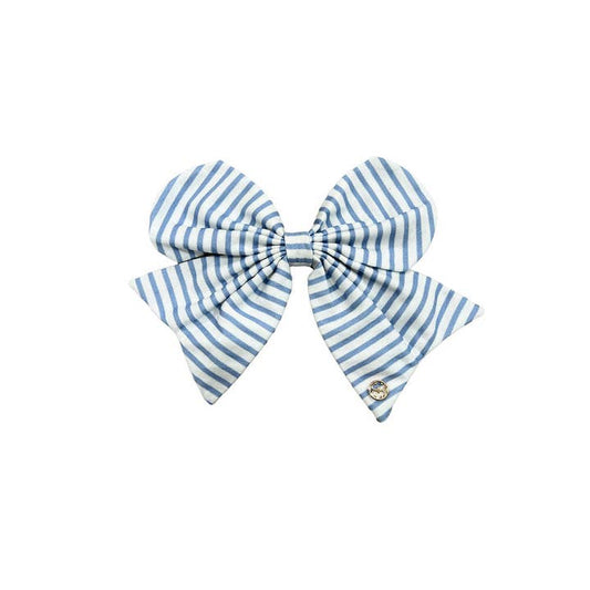 Magnetic Bow | Blue Stripe