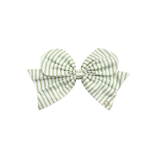 Magnetic Bow | Green Stripe