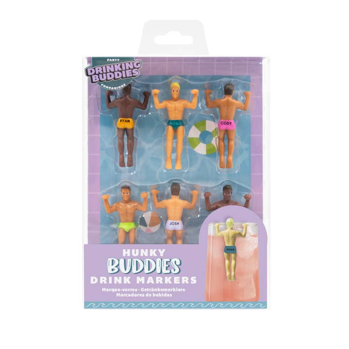 Drinking Buddies | 6-Pack Drink Markers
