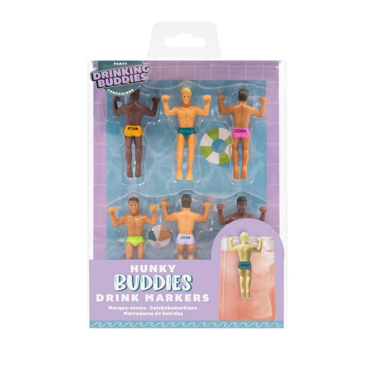 Drinking Buddies | 6-Pack Drink Markers