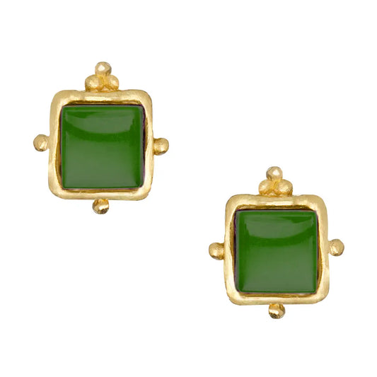 Charlotte Studs | Emerald Green