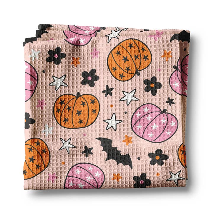 Kitchen Towel | Pink Pumpkin Retro