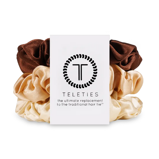 Teleties Silk Scrunchies | For the Love of Nudes | Small