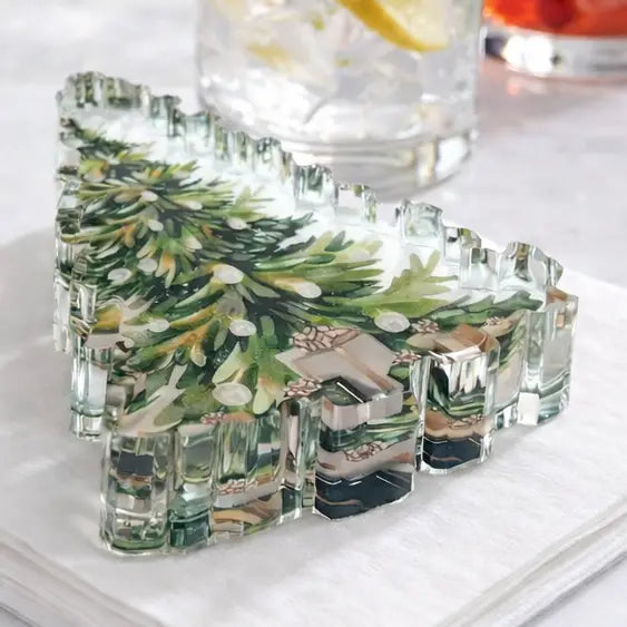 Acrylic Napkin Weight | Christmas Tree