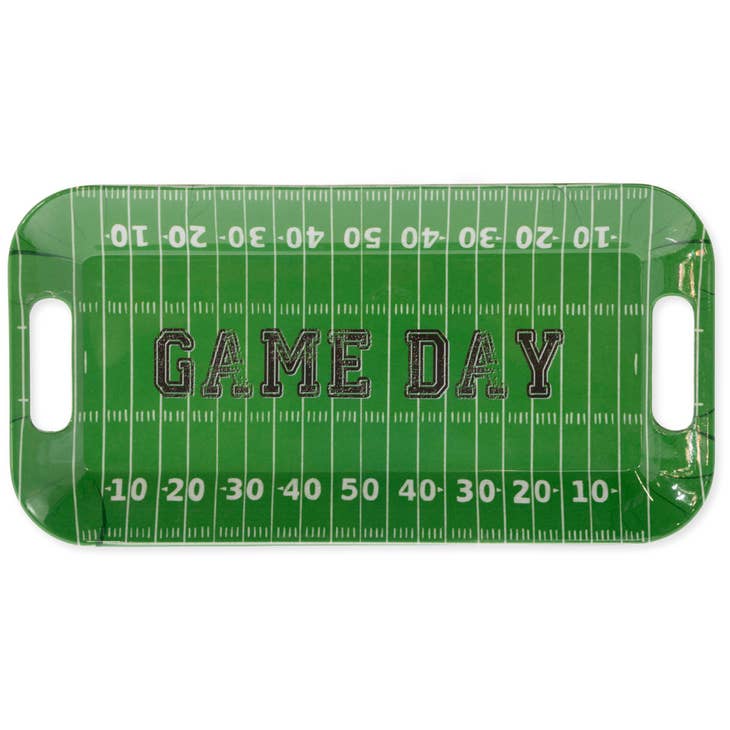 15" Long Melamine Tray Game Day Football