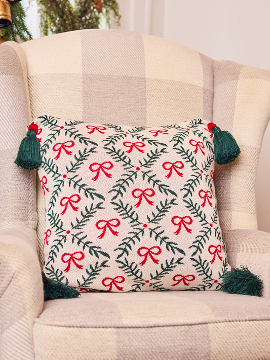 Square Pillow | Holiday Trellis