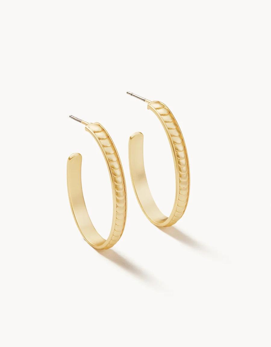 Naia Bitty Hoop Earrings Gold