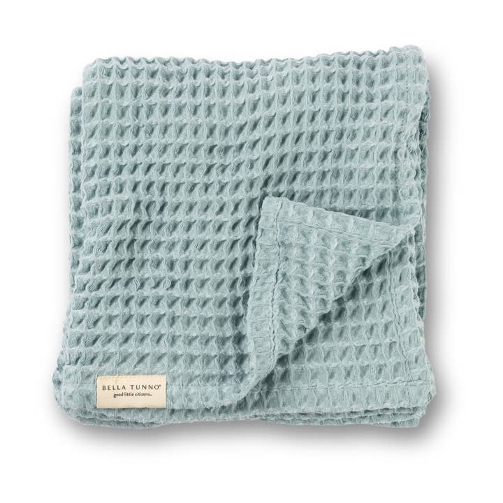Waffle Baby Blanket | Fog Blue