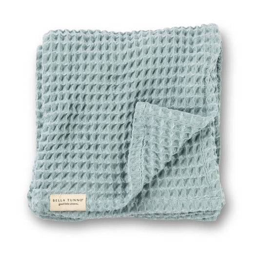 Waffle Baby Blanket | Fog Blue