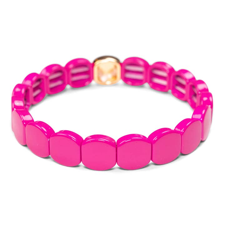 Sweet Tart Tile Bracelet | Magenta