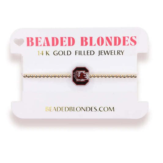 South Carolina Logo Bracelet | Gold