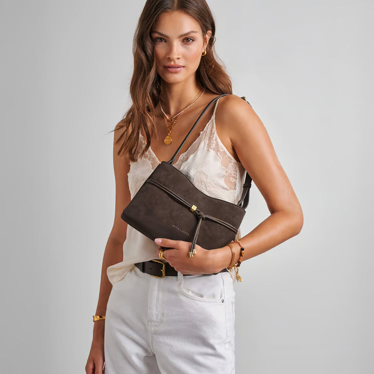 Lori Crossbody Bag | Bitter Chocolate Suedette