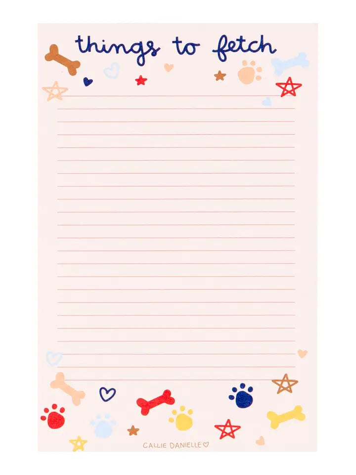 Notepad | Things To Fetch Dog