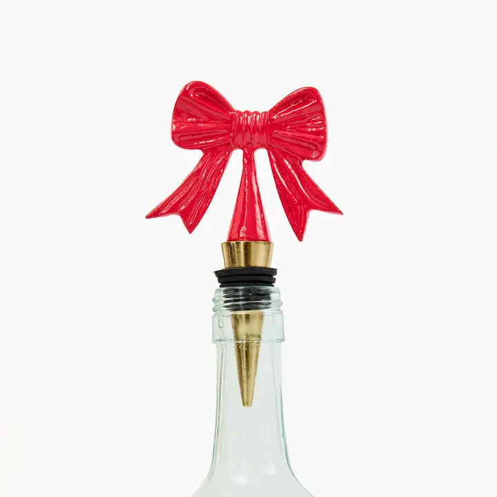 Red Bow Wine Stopper