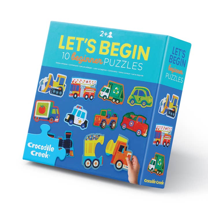 2-Piece Let's Begin Puzzle | Vehicles