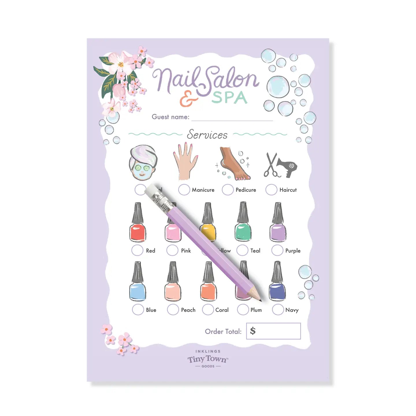 Inklings Tiny Town Play Notepad | Nail Salon & Spa