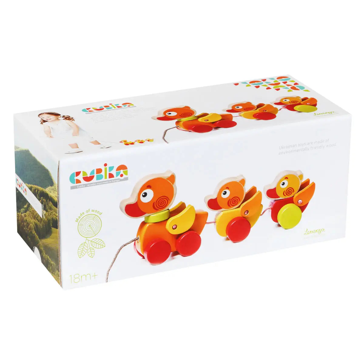 Cubika | Wooden Walk-A-Long Traveling Ducks