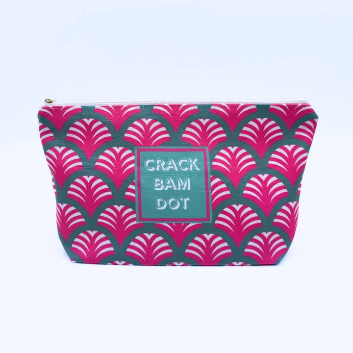 Mahjong Tile & Accessory Bag | Pink & Teal