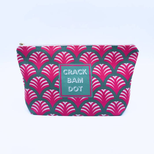 Mahjong Tile & Accessory Bag | Pink & Teal