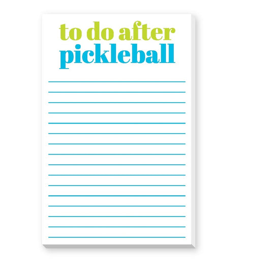 To Do After Pickleball Large Notepad