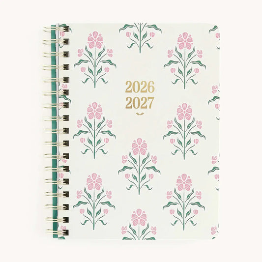 2026-2027 Small Softcover Weekly Simplified Planner | Blush Botanical