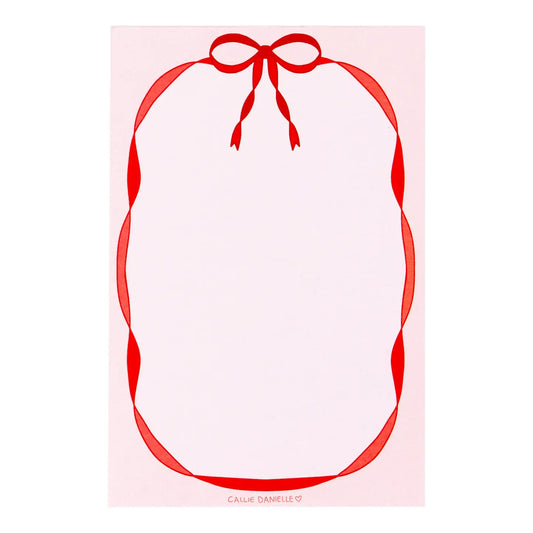 Bow Notepad | Pink