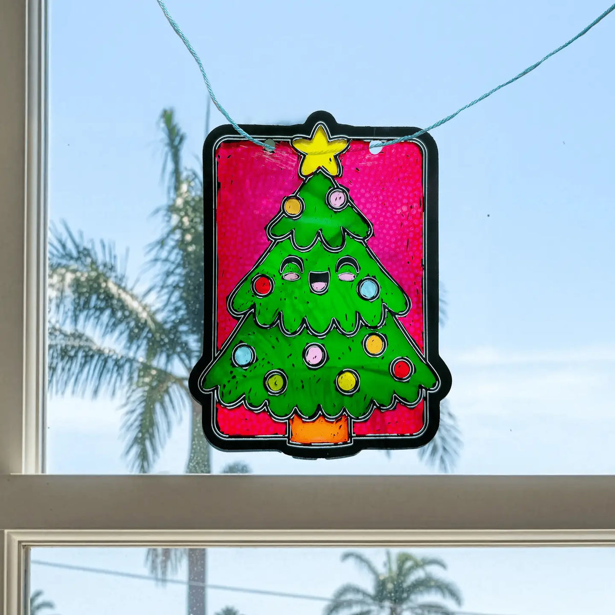 Mini Scratch & Scribble Window Banner Kit - Festive Friends