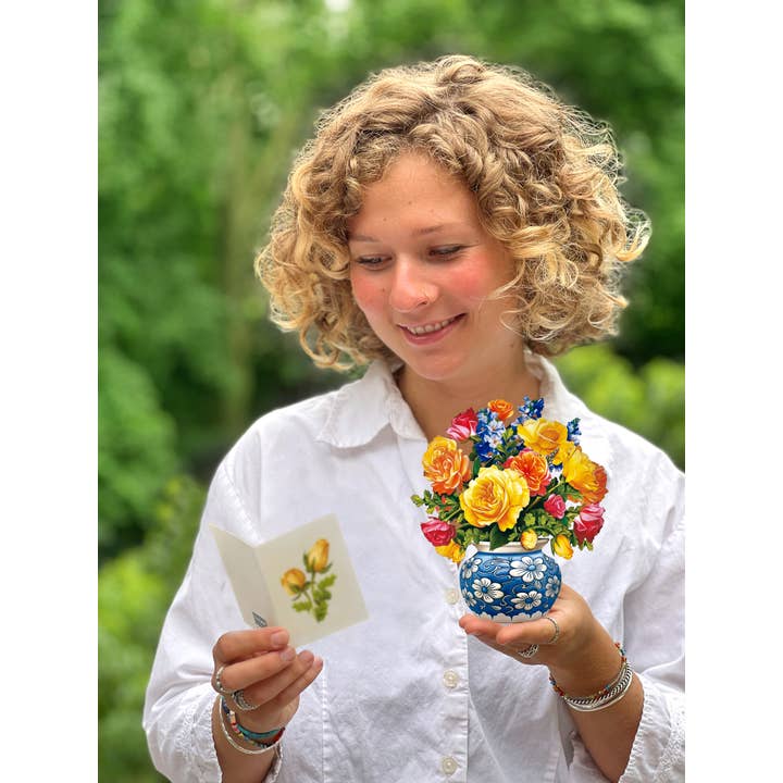 Mini Pop-Up Greeting Cards | Sorbet Roses