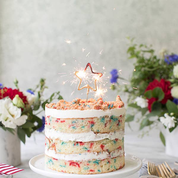 Sparkler Wand | Gold Star | 8" | 4th of July