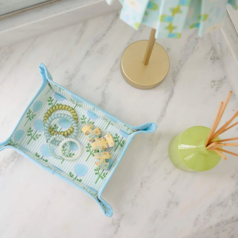 Snap Tray | Marigold Ticking Stripe Blue