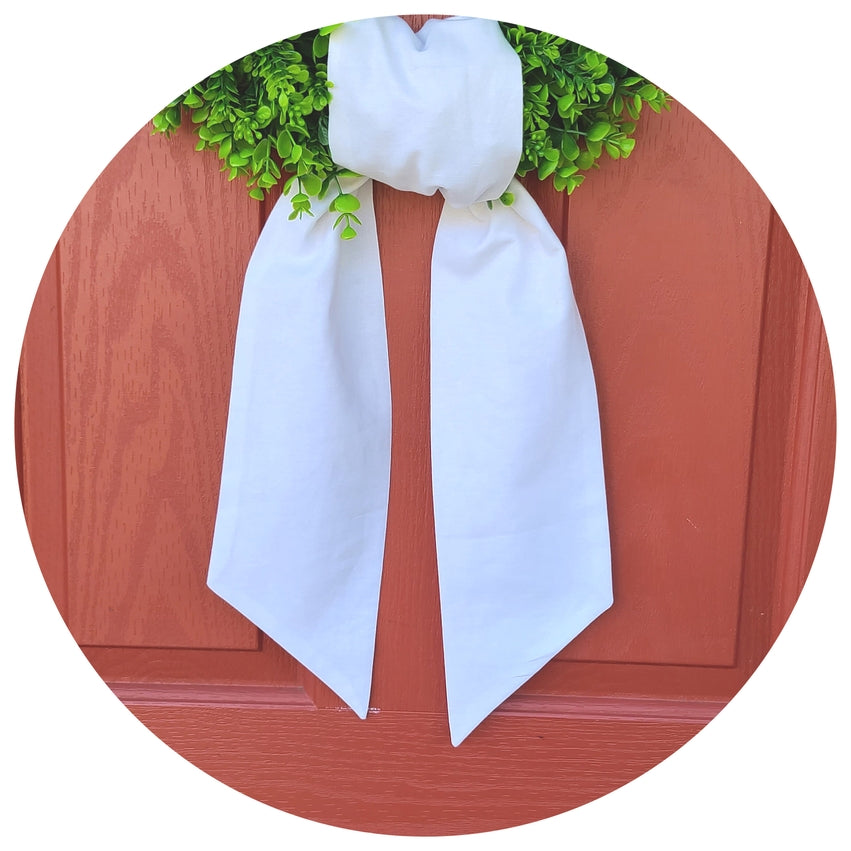 Linen Sash | White