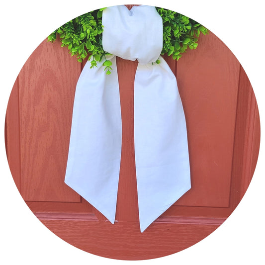 Linen Sash | White