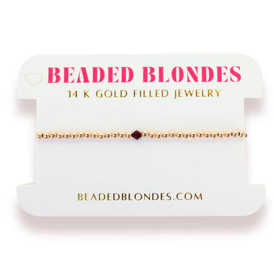 Birthstone Swarovski Crystal Bracelet | January