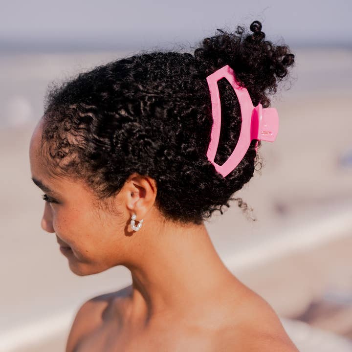 Teleties Open Hair Clip | Paradise Pink | Assorted Sizes