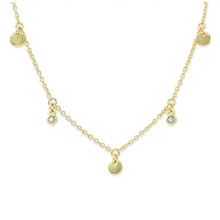 Dangle Necklace Gold | Dots Of Joy