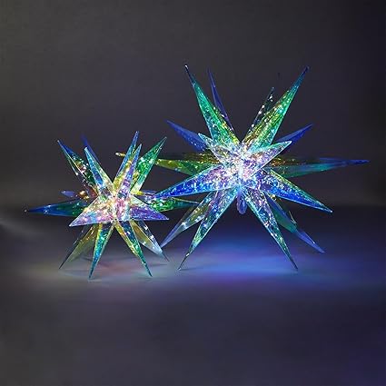Iridescent LED Stars | Assorted Sizes