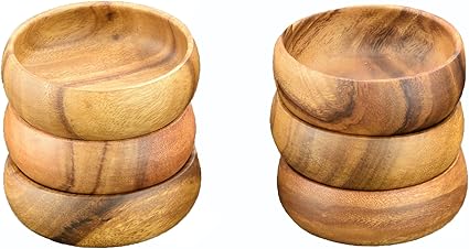 Acacia Wood Nut & Dipping Bowl