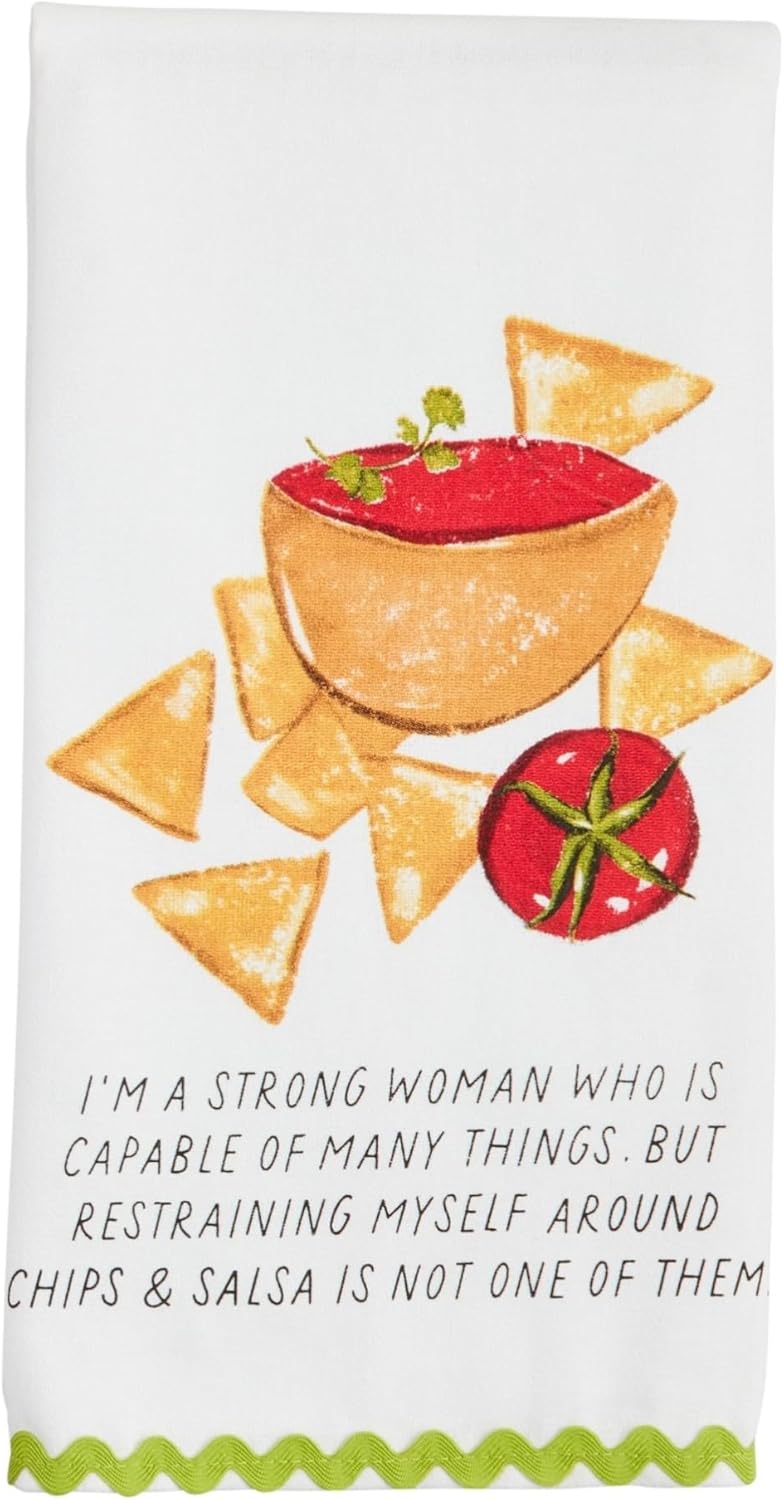 Hand Towel | Chips & Salsa Printed Trim