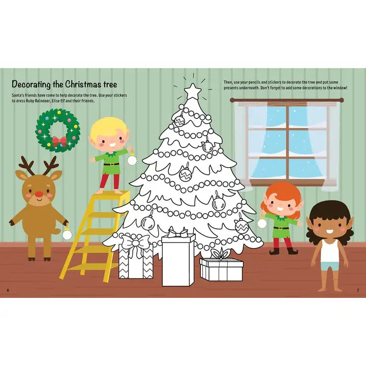 Sticker Book | Dress-Up | Santa & Friends