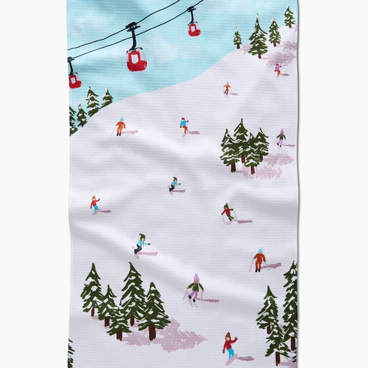 Tea Towel | Winter Skiing Trip