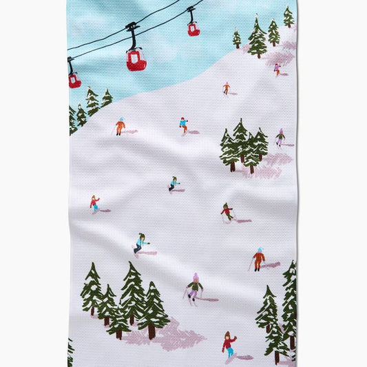 Tea Towel | Winter Skiing Trip