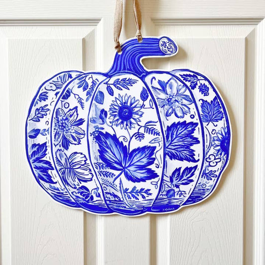 Door Hanger | Chinoiserie Pumpkin